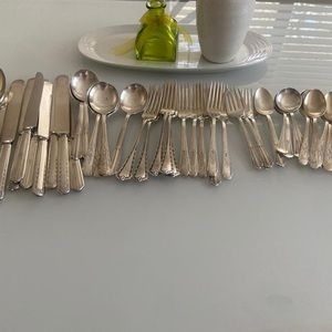 Silver laminated utensils
